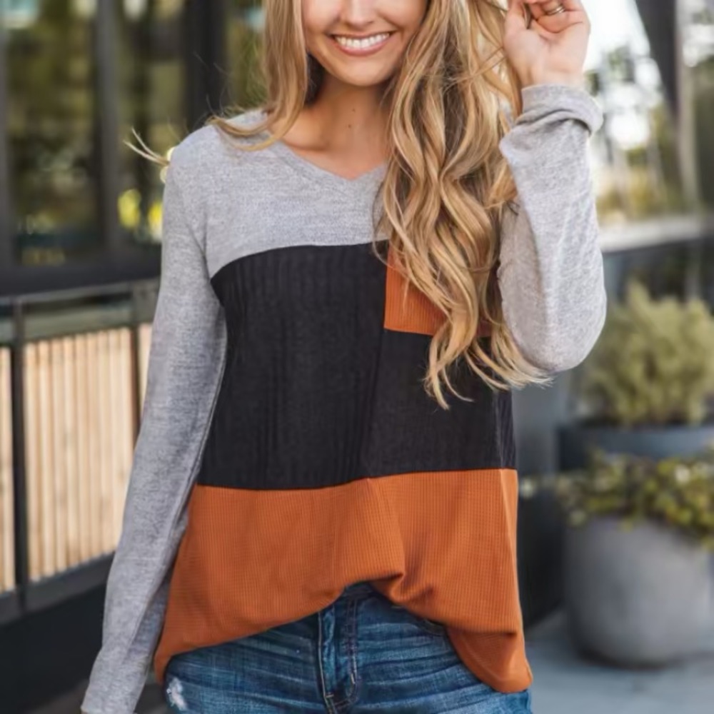 Women’s L/S Fall Colorblock Tee